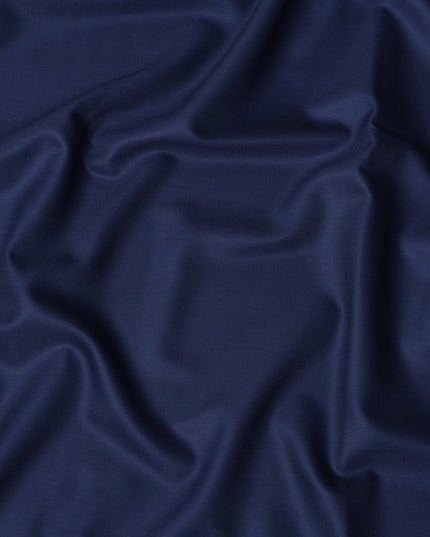 Royal Blue Premium Super 150's Italian All Wool Suiting Fabric, 150 Cms Width, 3.50 Mtrs by Loro Piana-D21590