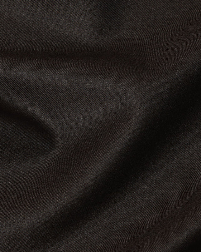 Mocha Brown Premium Super 170's Italian All Wool Suiting Fabric, 150 Cms Width, 3.50 Mtrs by Loro Piana-D21592