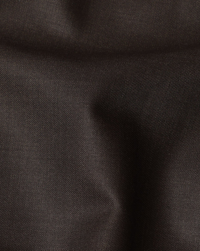 Chestnut Brown Premium Super 150's Italian All Wool Suiting Fabric, 150 Cms Width, 3.50 Mtrs by Loro Piana-D21593