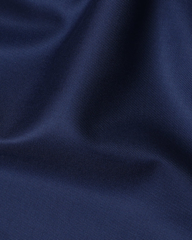 Royal Blue Premium Super 170's Italian All Wool Suiting Fabric, 150 Cms Width, 3.50 Mtrs by Loro Piana-D21595