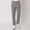Charcoal Grey Premium Pure Linen Trouser Tailored Fit, Made in UAE-D22001
