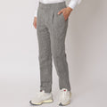 Charcoal Grey Premium Pure Linen Trouser Tailored Fit, Made in UAE-D22001