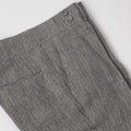 Charcoal Grey Premium Pure Linen Trouser Tailored Fit, Made in UAE-D22001