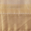 Golden Pure Tissue Silk Kanjeevaram Saree with Traditional Handwoven Textured Weave, 5.5 Meters with Blouse Piece, Originating from India-D22672