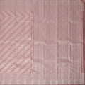 Blush Pink Pure Silk Kanjeevaram Saree with Handwoven Diagonal Butti Pattern and Ornamental Border, 5.5 Meters with Blouse Piece, Originating from India-D22701 - Regal Fabrics