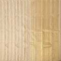 Beige and Gold Pure Tissue Silk Kanjeevaram Saree with Horizontal Textured Handwoven Stripes and Rich Zari Border, 5.5 Meters with Blouse Piece, Originating from India-D22707