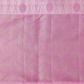 Rose Pink Pure Tissue Silk Kanjeevaram Saree with Handwoven Circular Butti Design and Chevron Pattern Border, 5.5 Meters with Blouse Piece, Originating from India-D22708 - Regal Fabrics