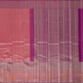 Reddish Pink Pure Tissue Silk Kanjeevaram Saree with Handwoven Zari Grid Design and Traditional Contrast Border, 5.5 Meters with Blouse Piece, Originating from India-D22712 - Regal Fabrics