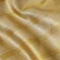 Golden Diagonal Checks Zari Weave Pure Tissue Silk Kanjeevaram Saree, 5.5 Meters with Blouse Piece, Handwoven from India-D22734