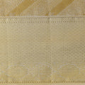 Golden Diagonal Checks Zari Weave Pure Tissue Silk Kanjeevaram Saree, 5.5 Meters with Blouse Piece, Handwoven from India-D22734