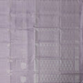 Lavender Silver Zari Butta Weave Pure Soft Silk Saree, 5.5 Meters with Blouse, Handwoven from India-D22746