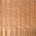 Golden Peach Self Zari Circle Motif Kanjeevaram Pure Silk Bridal Saree, Subtle Checked Weave and Lustrous Finish, 110 cm Width, Made in India-D22760
