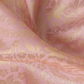 Blush Pink and Gold Subtle Zari Checked Kanjeevaram Pure Silk Bridal Saree, Minimalist Design with Soft Contrast Border, 110 cm Width, Made in India-D22769 - Regal Fabrics