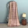 Blush Pink and Gold Subtle Zari Checked Kanjeevaram Pure Silk Bridal Saree, Minimalist Design with Soft Contrast Border, 110 cm Width, Made in India-D22769 - Regal Fabrics