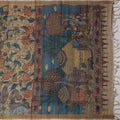 Terracotta Tussar Silk Pen Kalamkari Saree with Handpainted Mythological Art, Width 110 Cms, Origin: Sri Kalahasthi, India, 5.5 Mtrs with Blouse Piece-D22858