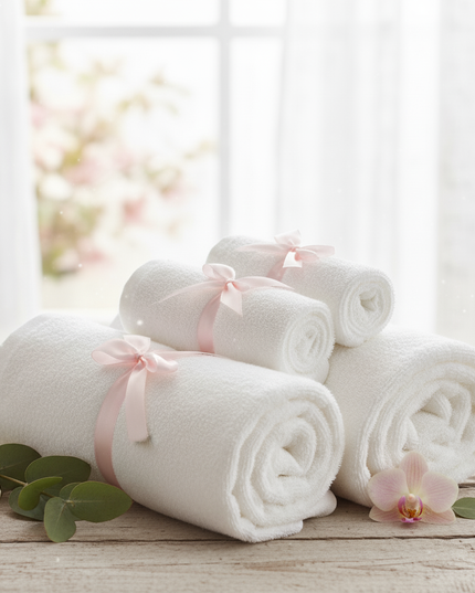 Luxury Hand Towel Top Quality -Box of 8 Pcs-600 GSM Regal Fabrics