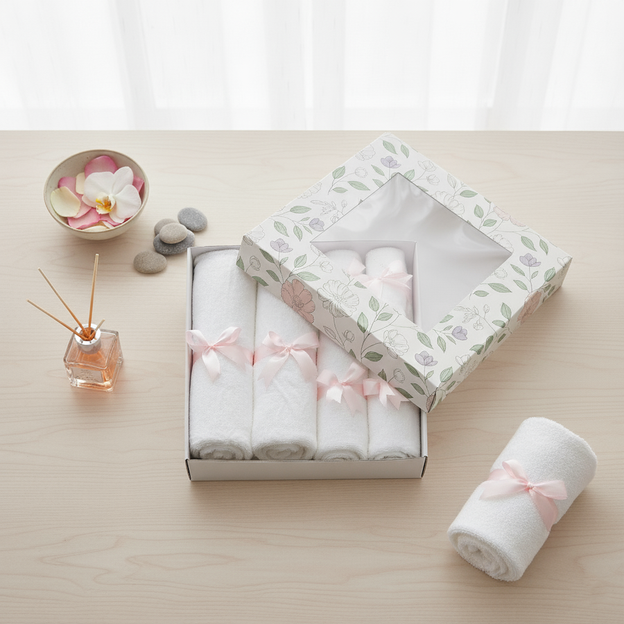 Luxury Hand Towel Top Quality -Box of 8 Pcs-600 GSM Regal Fabrics