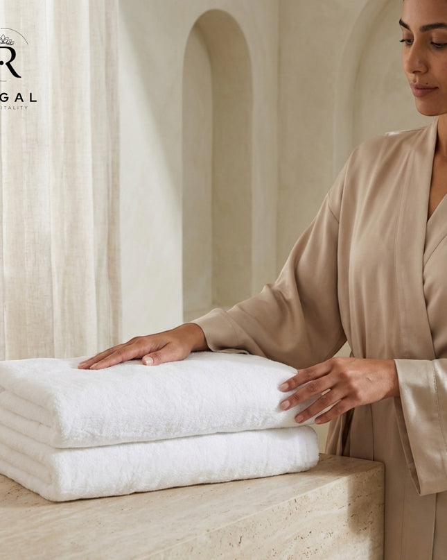 Luxury  BathTowel Hotel Quality -Pack of 4 Pcs-600 GSM Regal Fabrics