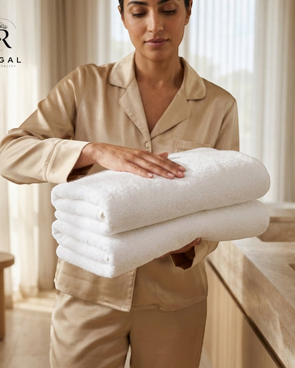 Luxury  BathTowel Hotel Quality -Pack of 4 Pcs-600 GSM Regal Fabrics