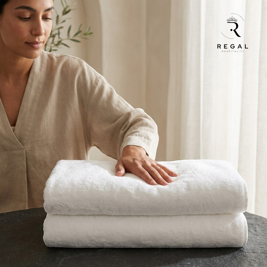 Luxury Bath Sheet Hotel Quality -Pack of 4 Pcs-600 GSM Regal Fabrics