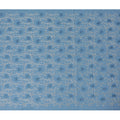 Sapphire Dreams Embroidered Cotton Lawn Fabric - Rich Blue with Silver Motifs, 110cm Width-D18757