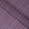 Bohemian Rhapsody Printed Cotton Lawn Fabric - Vibrant Purple Stripes & Tribal Motifs, 110cm Width-D18758
