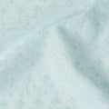 Serene Sky Cotton Lawn Embroidery, 110cm Wide - Artisanal Fabric Sold by the Meter from India-D18860