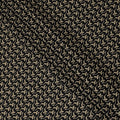 Classic Ebony and Gold Paisley Embroidered Cotton Lawn Fabric, 110cm Wide - Available by the Meter-D18866