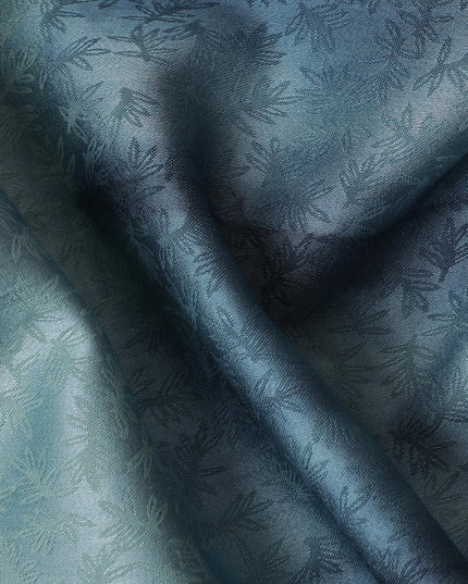 Whispering Palms" Cotton Lawn Fabric, 140cm Wide - Subtle Blue Printed Textile from India-D18878 - Regal Fabrics