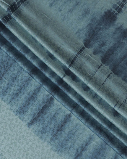 Whispering Palms" Cotton Lawn Fabric, 140cm Wide - Subtle Blue Printed Textile from India-D18878 - Regal Fabrics