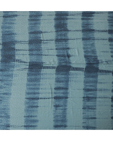 Whispering Palms" Cotton Lawn Fabric, 140cm Wide - Subtle Blue Printed Textile from India-D18878 - Regal Fabrics