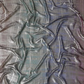 Cyber Matrix Pure Fransawi Silk Chiffon Fabric with Holographic Grid Design, 110cm Width - Traditional Garbasaar, Piece of 2.0 Mtrs-D18637 - Regal Fabrics