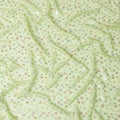 Soft Pistachio Green Polka Dot Silk Chiffon Garbasaar Fabric with Sequins, 110 cm Width – Chic and Shimmering Textile-Piece of 2.0 Mtrs-D18655 - Regal Fabrics