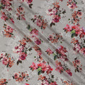 Floral Harmony Viscose Fabric - Digital Print, Elegant Design, Crafted in India, 110cm Wide-D18725 - Regal Fabrics