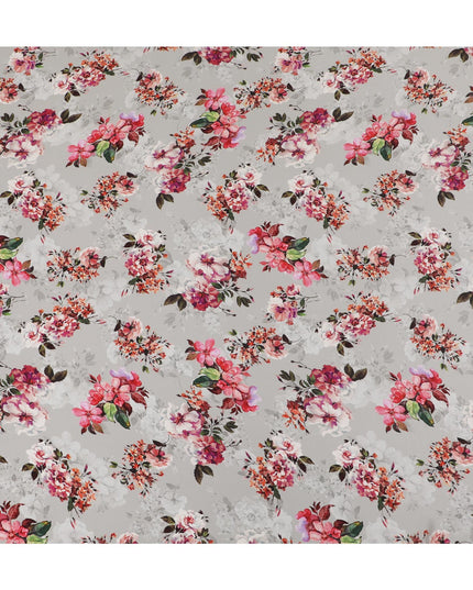 Floral Harmony Viscose Fabric - Digital Print, Elegant Design, Crafted in India, 110cm Wide-D18725 - Regal Fabrics