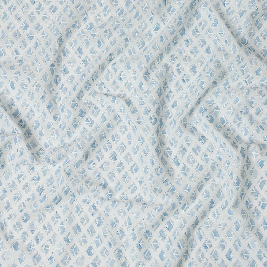 Premium Synthetic Cotton Fabric with Elegant Embroidery - 110cm Width, Crafted in India-D18743