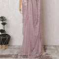 Blush Elegance Premium Silk Organza Saree with Embroidery and Stone Work - 110cm x 5.5m-D18790