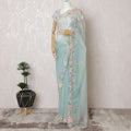 Spring Whispers Premium Silk Organza Saree with Embroidery and Stone Work - 110cm x 5.5m-D18793 Regal Fabrics