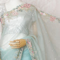 Spring Whispers Premium Silk Organza Saree with Embroidery and Stone Work - 110cm x 5.5m-D18793 Regal Fabrics