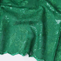 قماش فوال قطن مطرز باللون الأخضر الزمردي للثوب - عرض 140 سم - 4.5 متر piece-D18610