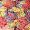 قماش جارباسار شيفون حريري متقزح اللون بعرض 110 سم - نسيج فاخر كوري جنوبي - قطعة 2.0 متر -D18693