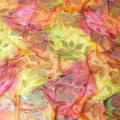 Sunset Serenade Iridescent Silk Chiffon Garbasaar Fabric, 110 cm Wide â€“ South Korean Elegance- Piece of 2.0 Mtrs-D18694