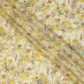Golden Hues Floral Viscose Crepe Fabric - Elegant Printed Design, Crafted in India, 110cm Wide-D18717 Regal Fabrics