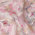 Romantic Blush Floral Viscose Crepe Fabric - Soft Printed Texture, Crafted in India, 110cm Wide-D18718 Regal Fabrics
