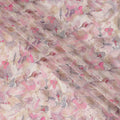 Romantic Blush Floral Viscose Crepe Fabric - Soft Printed Texture, Crafted in India, 110cm Wide-D18718 Regal Fabrics