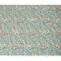Aqua Blossom Viscose Crepe Fabric - Lively Floral Print, Premium Quality from India, 110cm Wide-D18720 Regal Fabrics