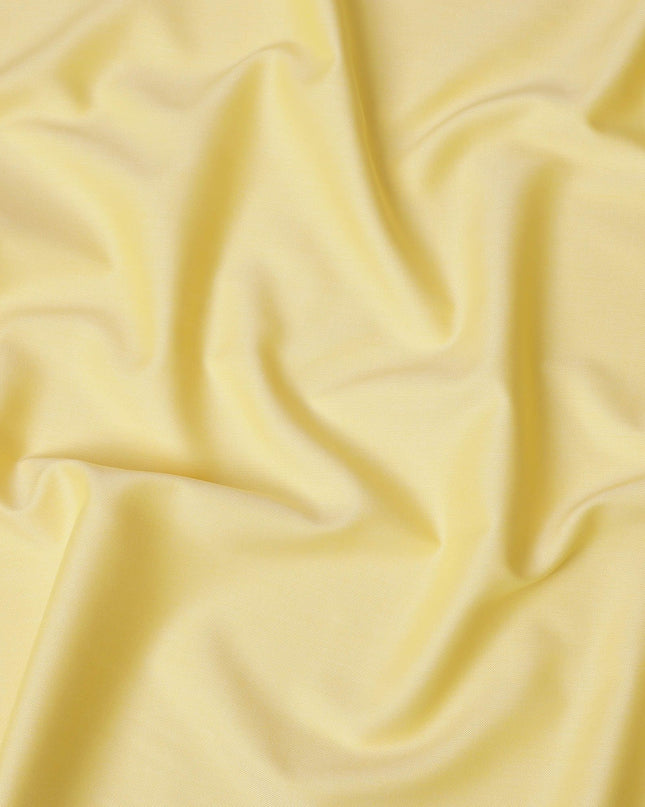 Sunny Yellow Swiss 100% Cotton Shirting Fabric - Vibrant & Soft, 150cm Width-D18567