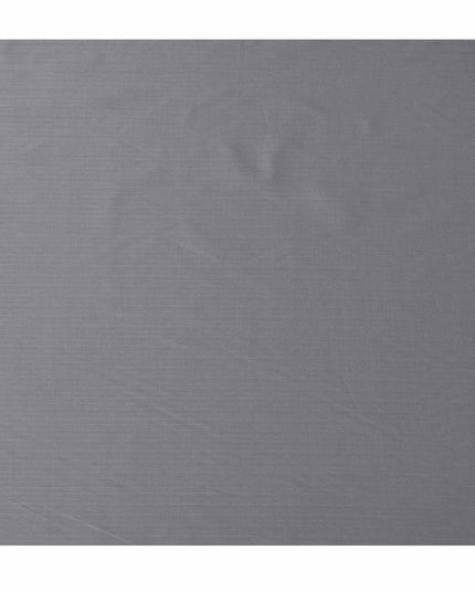 Sleek Graphite Grey Pinstripe 100% Cotton Shirting Fabric - Italian Elegance, 150cm Width-D18576