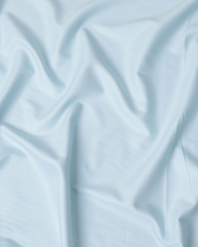 Cool Ice Blue 100% Cotton Shirting Fabric - Italian Crafted, 150cm Width-D18579