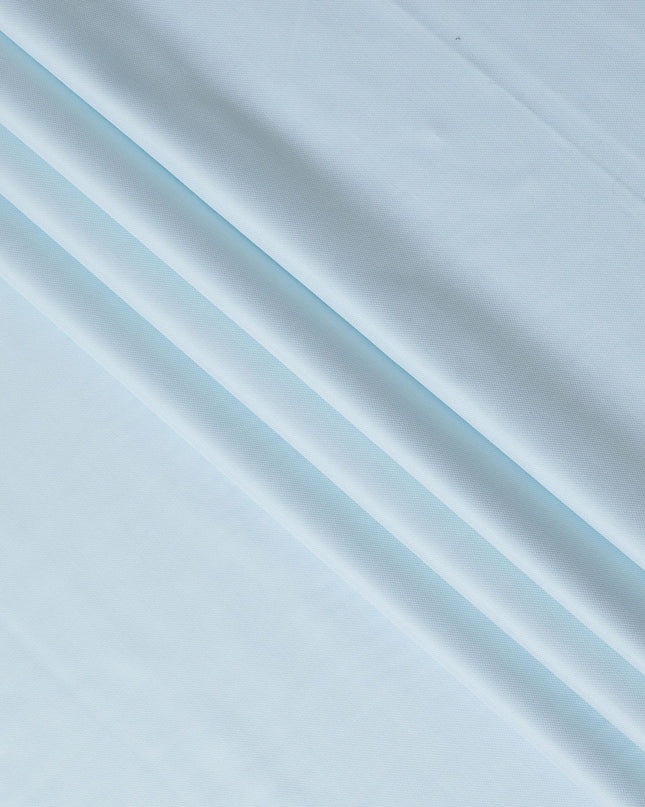Cool Ice Blue 100% Cotton Shirting Fabric - Italian Crafted, 150cm Width-D18579